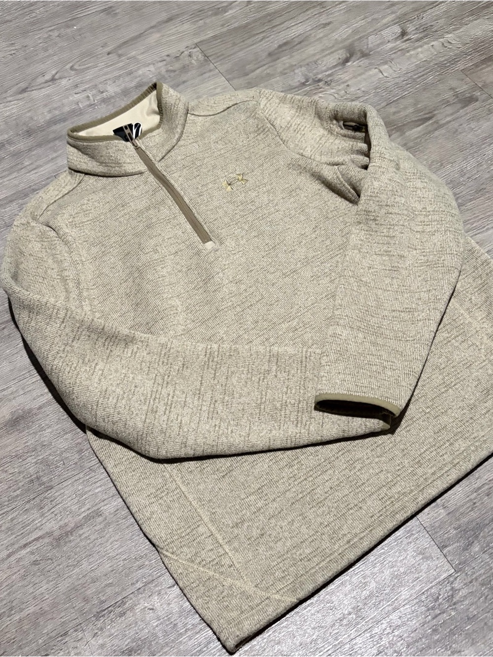 Under Armour Men's Quarter-Zip Sweater - Light Heather Tan